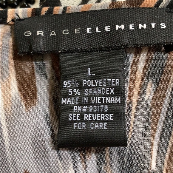 Grace Elements Long Sleeve Tunic Top Large - Picture 6 of 6